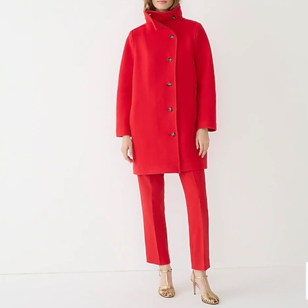 JCrew Villa Coat In Italian Stadium-Cloth Wool